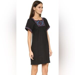 Madewell Wander Embroidered Linen Dress L